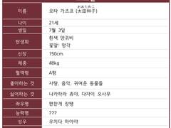 00. 오타 가즈코 기본 설정