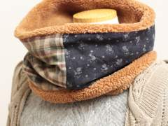 핸드메이드 패치워크 넥워머