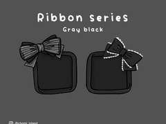 CHOMI│apk 그레이 블랙 리본 카카오톡 테마 - 안드로이드