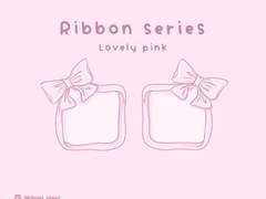 CHOMI│ios 러블리 핑크 리본 카카오톡 테마 - 아이폰