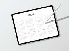 2024년 달력 페이지/스티커