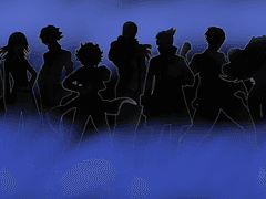 밴다이저 크라임 버클 소유자 전원 실루엣