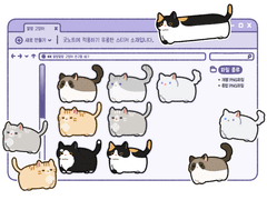 🐈⬛* ੈ✩‧₊˚ 말랑말랑 고양이 친구들 스티커 | 아이콘&굿노트용