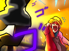 평범히 눈싸움 하는 커플