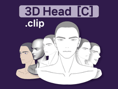 [클튜3D] 30개의 파츠를 움직이는 3D헤드_type [C]_Strong