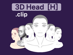 [클튜3D] 30개의 파츠를 움직이는 3D헤드_type [H]_cute