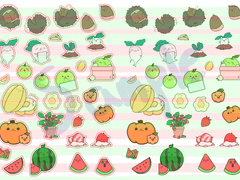 [스티커] 카톡테마 캐릭터 스티커 _ 투명 PNG, 컷팅라인 PNG