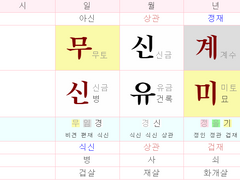 라이즈 승한 사주 풀이