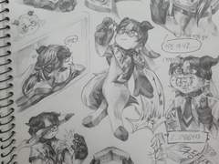 실제 낙서 커미션 샘플