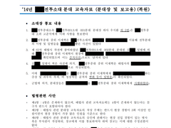 ’14년 ■■전투소대 분대 교육자료 (분대장 및 보고용)