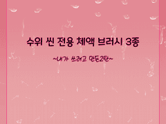 수위 씬 전용 체액 브러시 3종