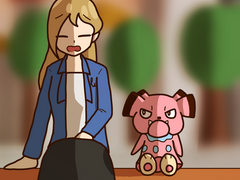 석양과 하소연 하는 파트너