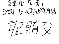 뜰팁 미궁 3일차 베개조