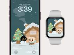 겨울 숑넨 배경화면 공유! (노트북, 아이패드 추가)