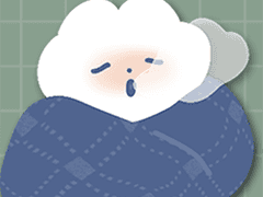 하얀라쿤로우 겨울이야기 스티커