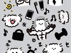 굿노트 아기 말티쥬 일상 스티커 공유