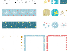 별 패턴 스티커