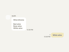 Wine (White wine) | 개별구매 | 아이폰 카톡테마 유료