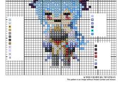 십자수 도안 - 원신 감우 Ganyu