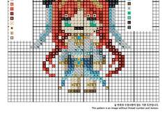 십자수 도안 - 원신 닐루 Nilou