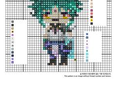 십자수 도안 - 원신 소 Xiao