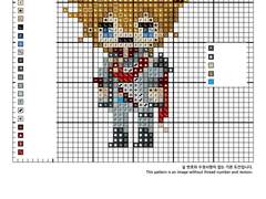 십자수 도안 - 원신 타르탈리아 Childe