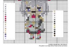 십자수 도안 - 원신 노엘 Noelle