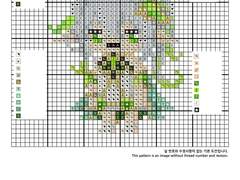 십자수 도안 - 원신 나히다 Nahida