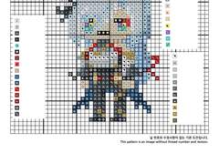 십자수 도안 - 원신 신학 Shenhe