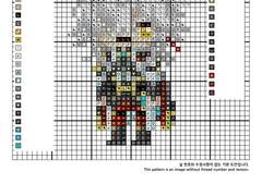 십자수 도안 - 스타레일 경원 Jing Yuan