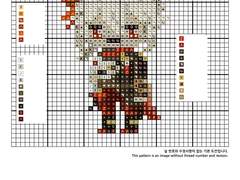 십자수 도안 - 원신 카에데하라 카즈하 Kaedehara Kazuha