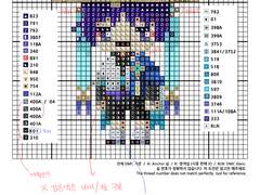 십자수 도안 - 원신 방랑자 Wanderer