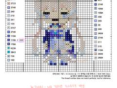 십자수 도안 - 원신 산고노미야 코코미 Sangonomiya Kokomi