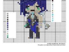 십자수 도안 - 원신 야란 Yelan