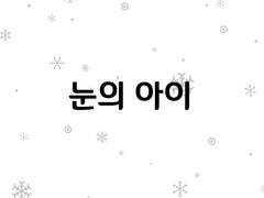 눈의 아이 下(完)