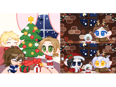 [Close]크리스마스 SD 고정틀 커미션