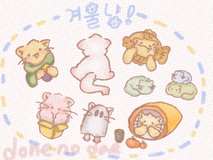 [증정이벤트중]겨울냥 디지털 스티커