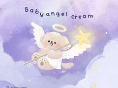CHOMI│ios 아기천사 크림이 카카오톡 테마 - 아이폰