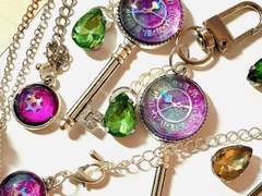 레진아트 열쇠 책갈피 페어 세트 커미션