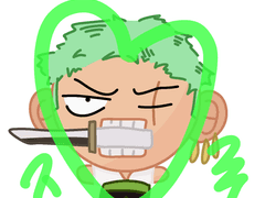 조로 키링 도안