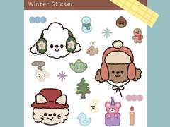 [굿노트 스티커] 포근포근 겨울 스티커