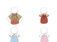 솜인형 한복 양식