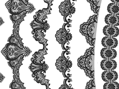 로판 레이스 브러쉬 전체 세트 (3)