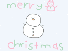 크리스마스 눈사람 카톡 테마 [ios/and]
