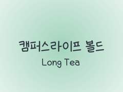 손글씨폰트 TEA캠퍼스라이프 볼드