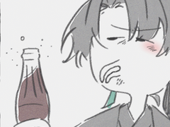 청명이 콜라 마시는 머시기