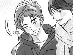 비장하게 말하는 아이와 사귀고 있어