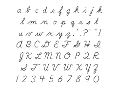 영어 필기체 / 말풍선 굿노트 스티커