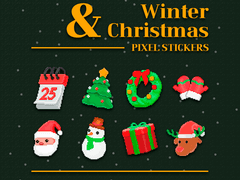 겨울 & 크리스마스 굿노트 픽셀 스티커 part.1