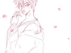 꽃을 보니 니 생각이 나서 봉구야.